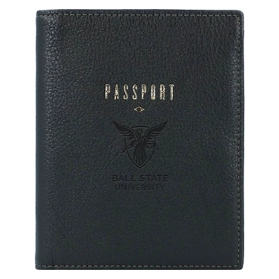 Fossil Black Ball State Cardinals Travel RFID Passport Case