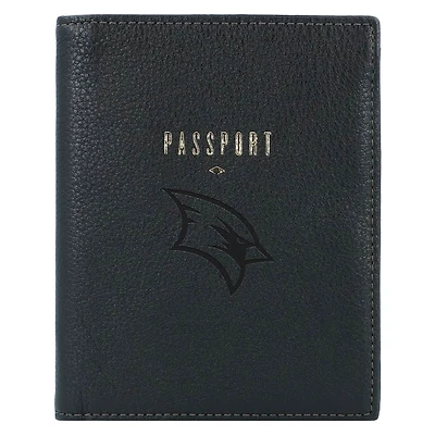 Fossil Black Saginaw Valley State Cardinals Travel RFID Passport Case