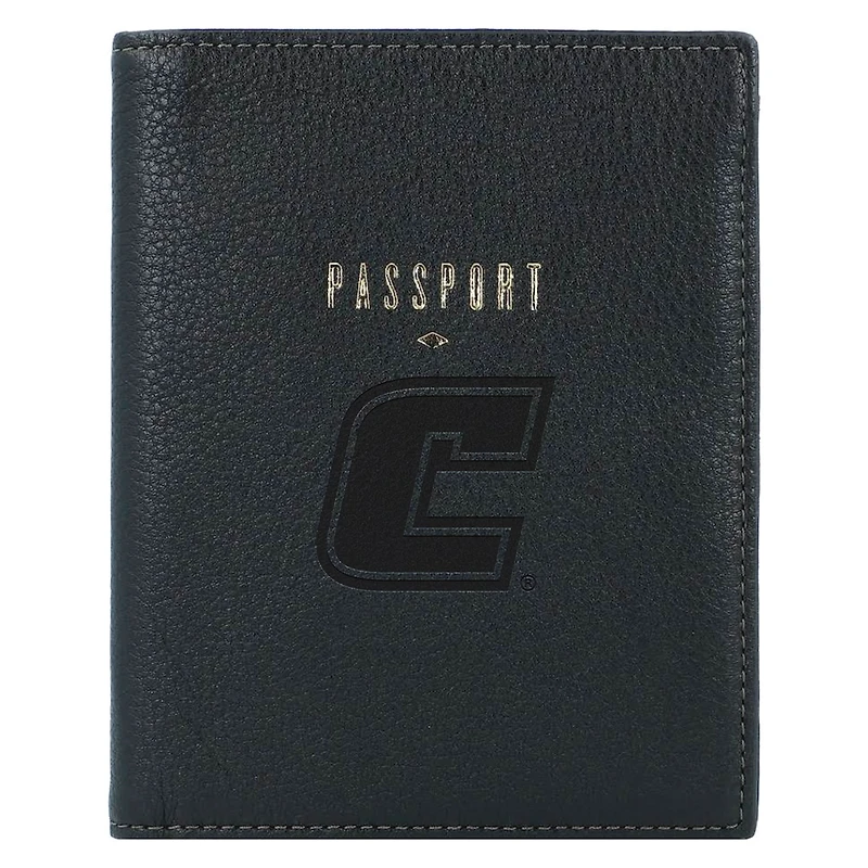 Fossil Black Tennessee Chattanooga Mocs Travel RFID Passport Case