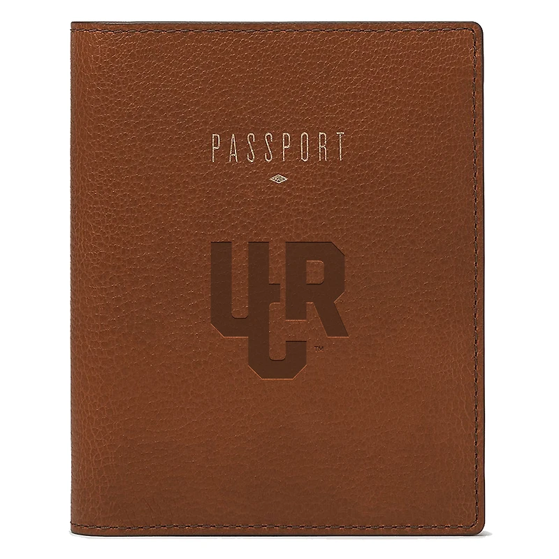 Fossil Brown UC Riverside Highlanders Travel RFID Passport Case