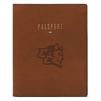Fossil Brown Central Connecticut State Blue Devils Travel RFID Passport Case