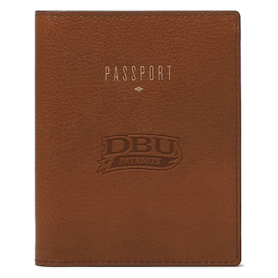 Fossil Brown Dallas Baptist Patriots Travel RFID Passport Case