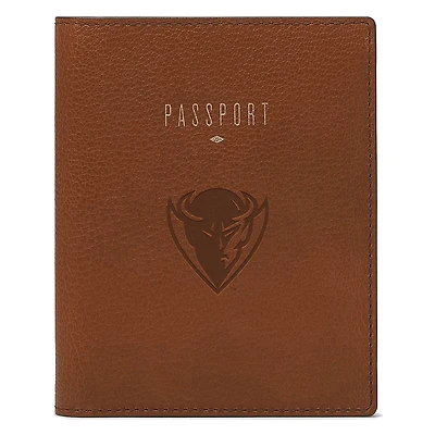 Fossil Brown DePaul Blue Demons Travel RFID Passport Case
