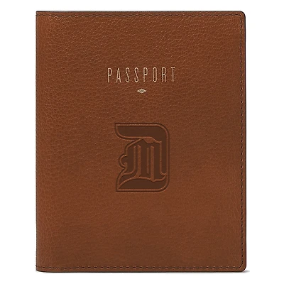 Fossil Brown Detroit Mercy Titans Travel RFID Passport Case