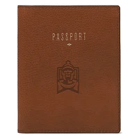Fossil Brown East Stroudsburg Warriors Travel RFID Passport Case