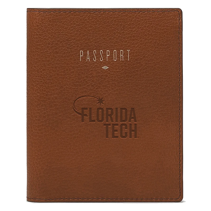 Fossil Brown Florida Tech Panthers Travel RFID Passport Case