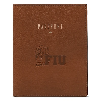 Fossil Brown FIU Panthers Travel RFID Passport Case