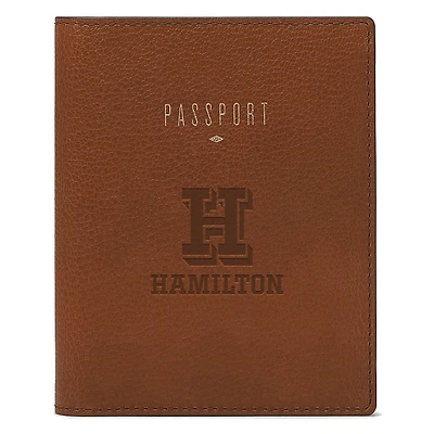 Fossil Brown Hamilton Continentals Travel RFID Passport Case