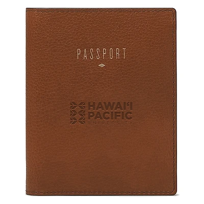 Fossil Brown Hawaii Pacific Sharks Travel RFID Passport Case