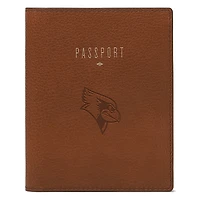 Fossil Brown Illinois State Redbirds Travel RFID Passport Case