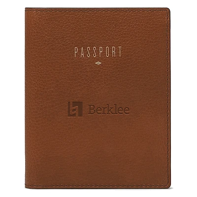 Fossil Brown Berklee College of Music Travel RFID Passport Case