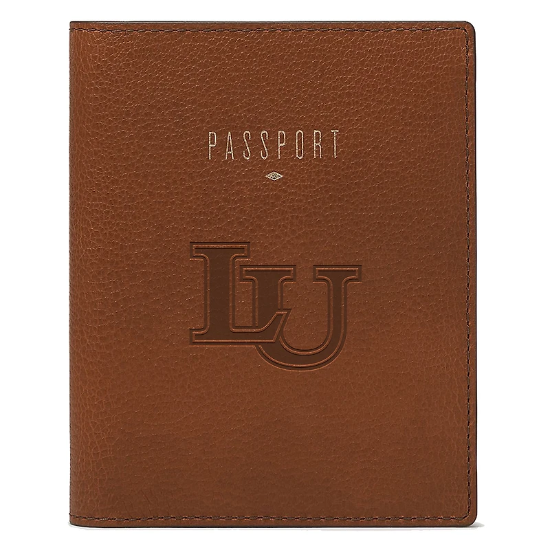 Fossil Brown Lindenwood Lions Travel RFID Passport Case
