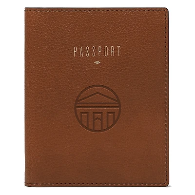 Fossil Brown Longwood Lancers Travel RFID Passport Case