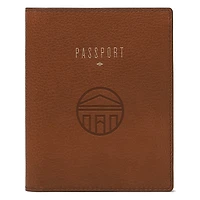 Fossil Brown Longwood Lancers Travel RFID Passport Case