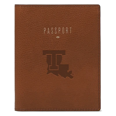 Fossil Brown Louisiana Tech Bulldogs Travel RFID Passport Case