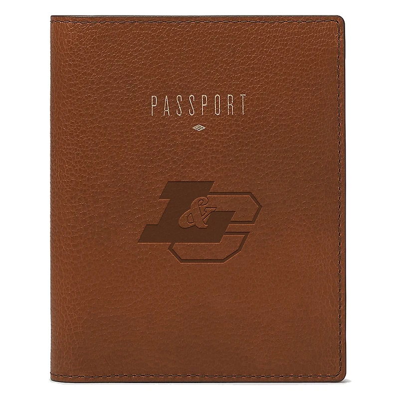 Fossil Brown Lewis & Clark College Pioneers Travel RFID Passport Case