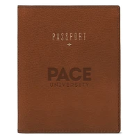 Fossil Brown Pace University Setters Travel RFID Passport Case