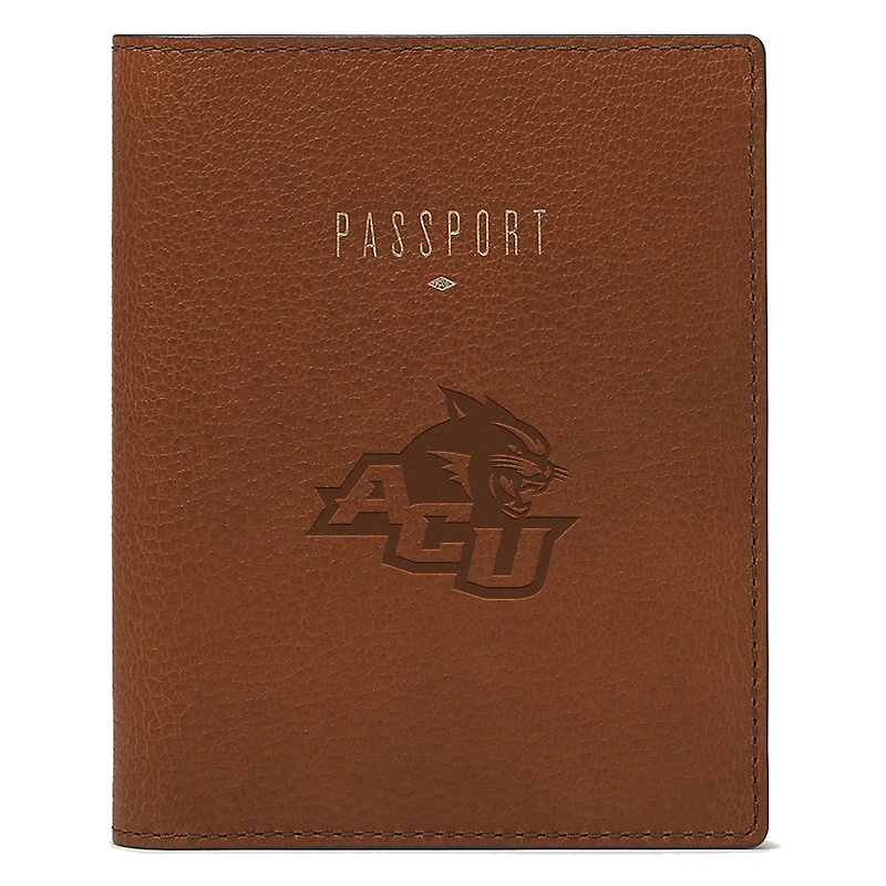 Fossil Brown Abilene Christian University Wildcats Travel RFID Passport Case
