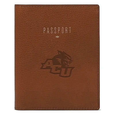 Fossil Brown Abilene Christian University Wildcats Travel RFID Passport Case