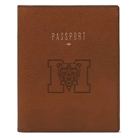 Fossil Brown Mercer Bears Travel RFID Passport Case