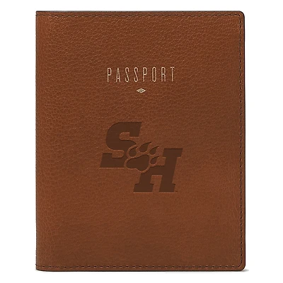 Fossil Brown Sam Houston State Bearkats Travel RFID Passport Case