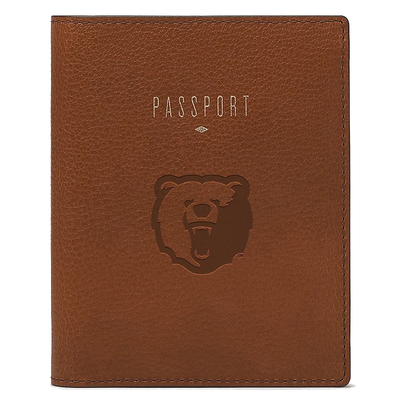 Fossil Brown Morgan State Bears Travel RFID Passport Case