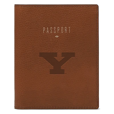 Fossil Brown Youngstown State Penguins Travel RFID Passport Case