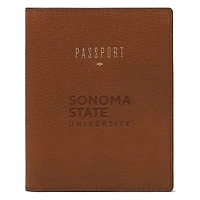 Fossil Brown Sonoma State Seawolves Travel RFID Passport Case