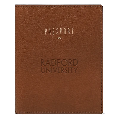 Fossil Brown Radford Highlanders Travel RFID Passport Case