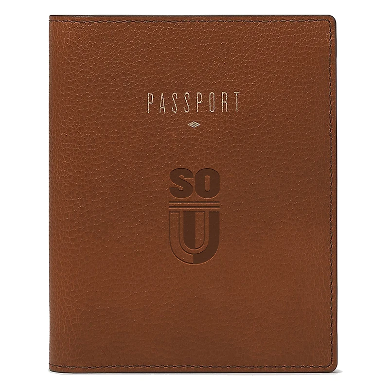 Fossil Brown Southern Oregon Raiders Travel RFID Passport Case