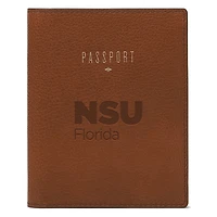 Fossil Brown Nova Southeastern Sharks Travel RFID Passport Case