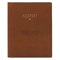 Fossil Brown Oakland Golden Grizzlies Travel RFID Passport Case