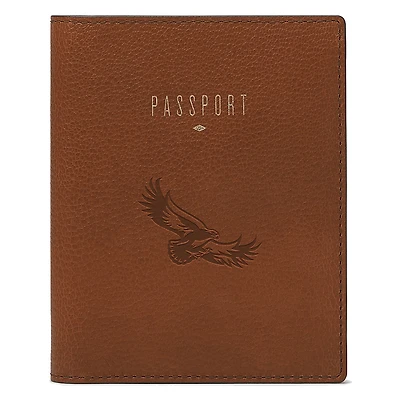 Fossil Brown Saint Joseph's Hawks Travel RFID Passport Case