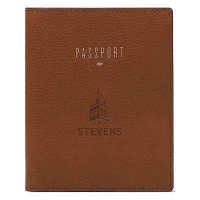 Fossil Brown Stevens Institute of Technology Ducks Travel RFID Passport Case