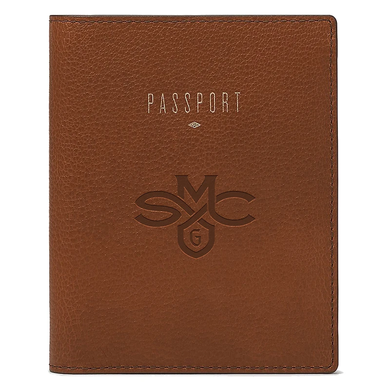 Fossil Brown Saint Mary's Gaels Travel RFID Passport Case