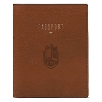 Fossil Brown SUNY Geneseo Knights Travel RFID Passport Case