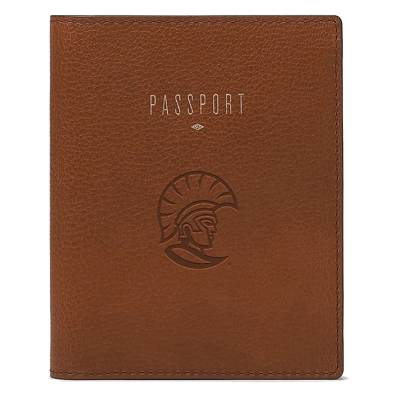 Fossil Brown Tampa Spartans Travel RFID Passport Case