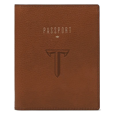 Fossil Brown Troy University Trojans Travel RFID Passport Case