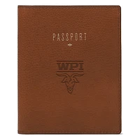 Fossil Brown Worcester Polytechnic Institute Engineers Travel RFID Passport Case