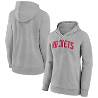 Women's Gray Houston Rockets Alternate Logo Pullover Hoodie