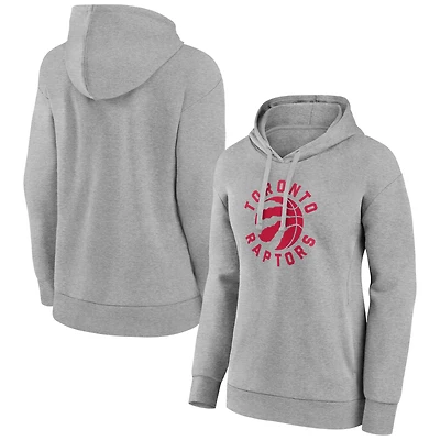 Women's Gray Toronto Raptors Alternate Logo Pullover Hoodie
