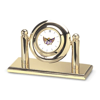 Gold Tennessee Tech Golden Eagles Arcade Desk Clock