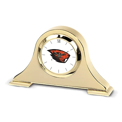 Gold Oregon State Beavers Napoleon Desk Clock