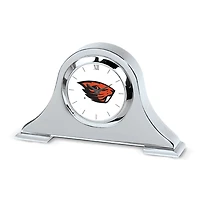 Silver Oregon State Beavers Napoleon Desk Clock