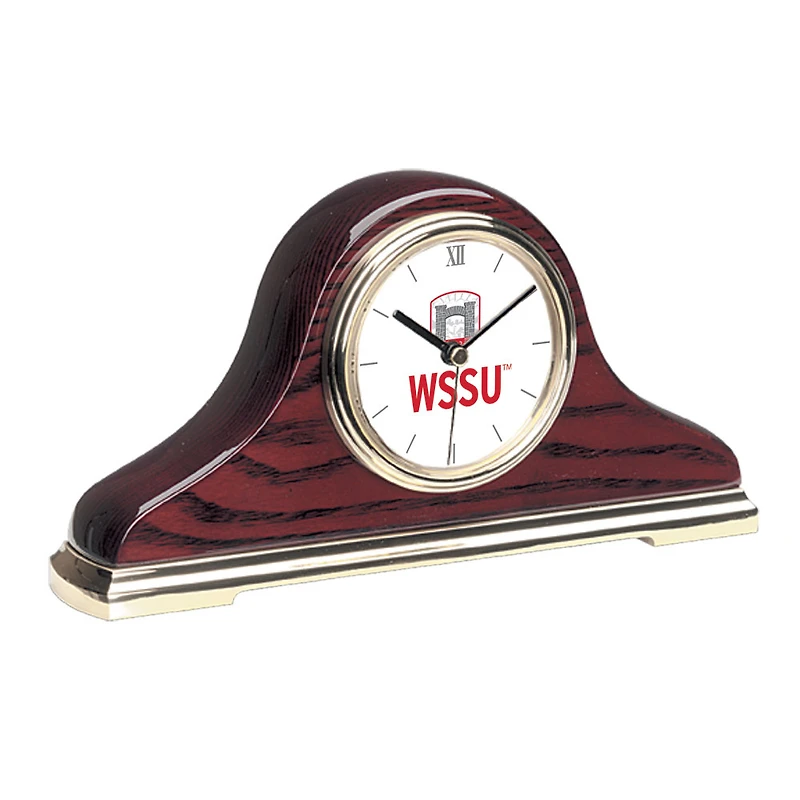 Gold Winston-Salem State Rams Mantle Clock