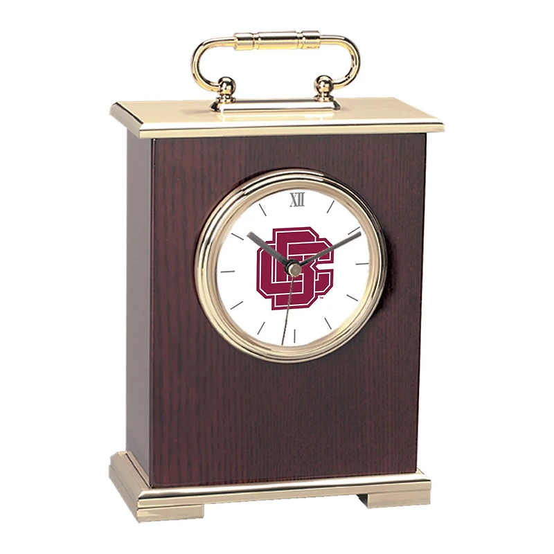 Gold Bethune-Cookman Wildcats Carriage Clock