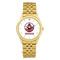 Men's  Gold Morehouse Maroon Tigers Rolled Link Watch