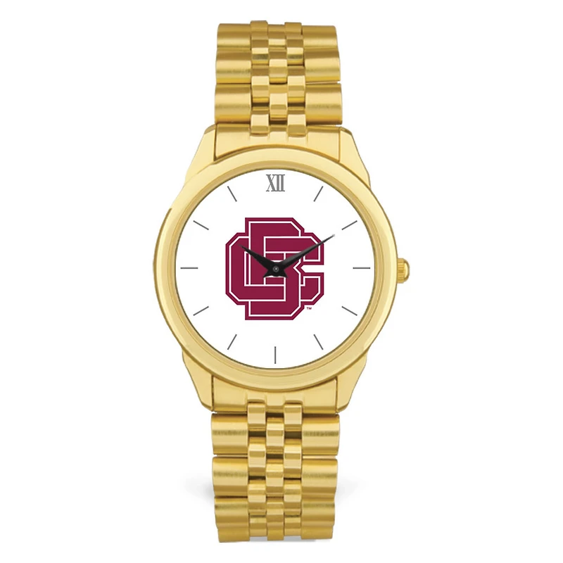 Men's Gold Bethune-Cookman Wildcats Rolled Link Watch