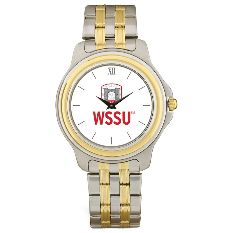 Men's  Silver Winston-Salem State Rams Two-Tone Wristwatch