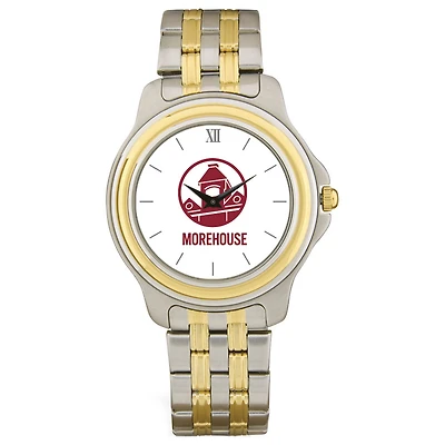 Men's  Silver Morehouse Maroon Tigers Two-Tone Wristwatch